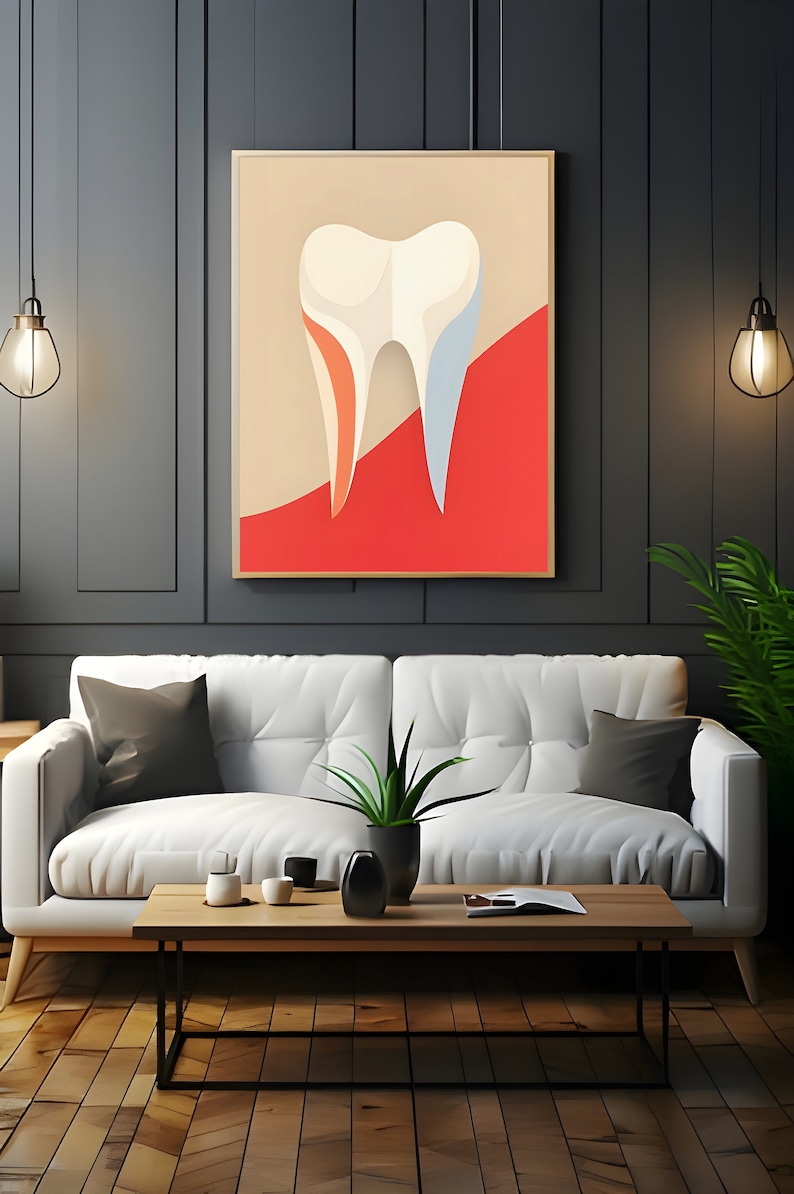 Dental Wall Art for Dental Office Wall Decor for Dentist Gift Colorful