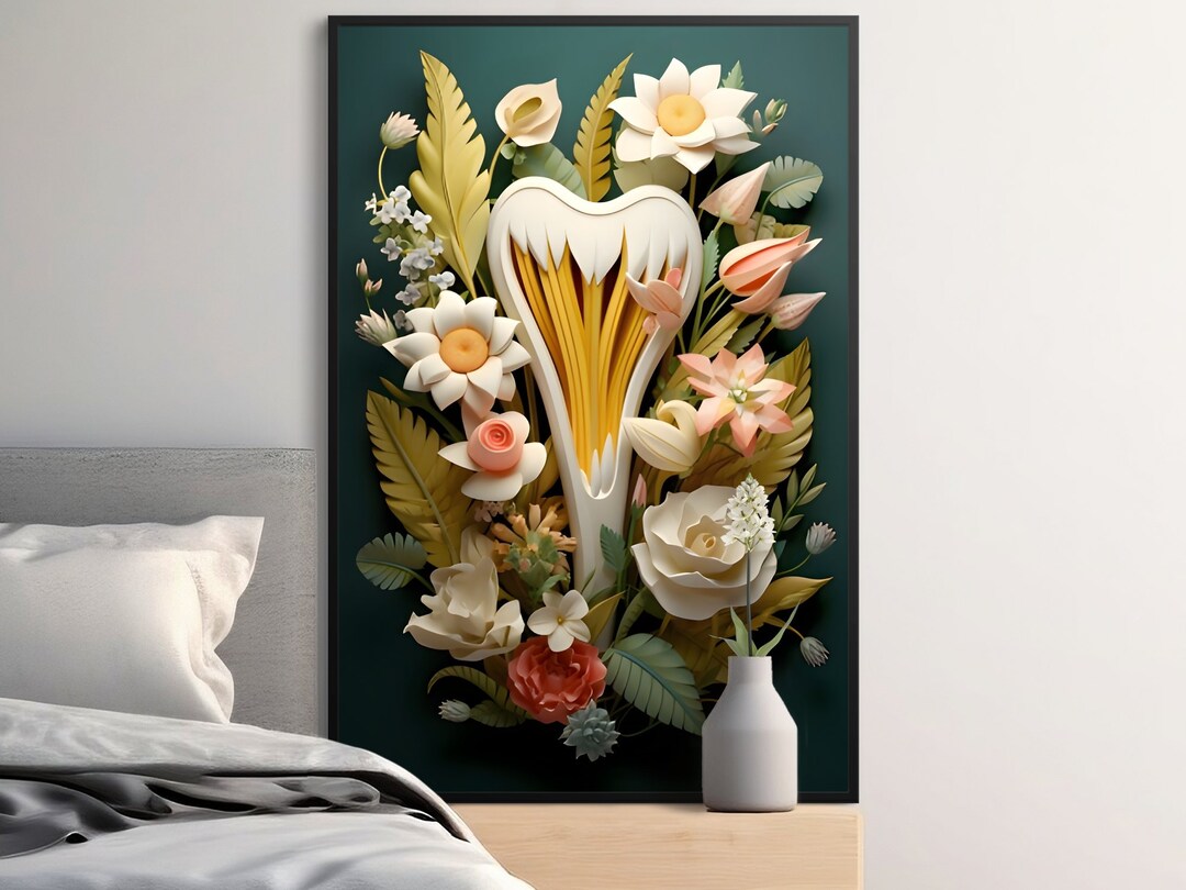 Dental Wall Art for Dental Office Wall Decor for Dentist Gift Etsy