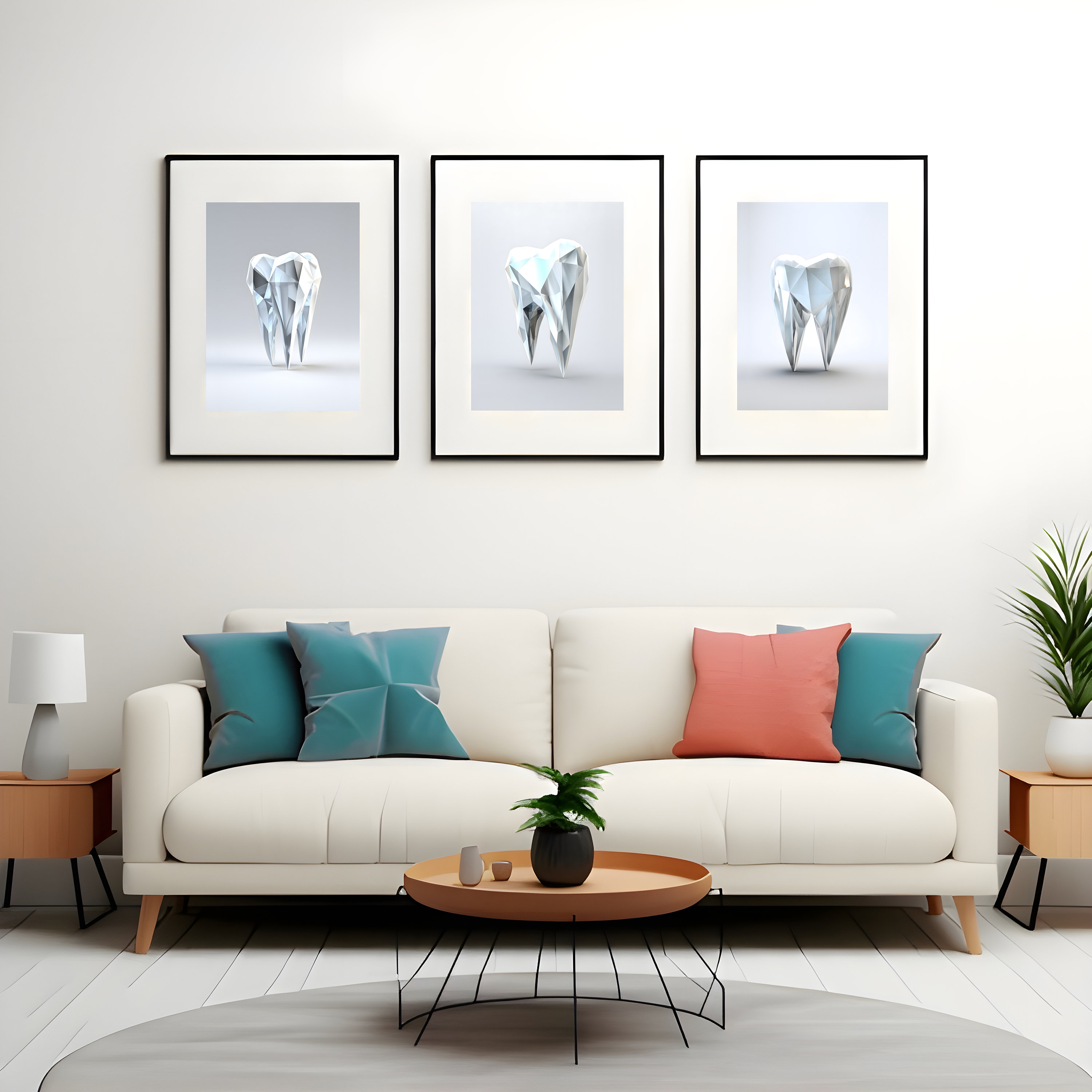 Dental Wall Art for Dental Office Wall Decor for Dentist Gift Modern