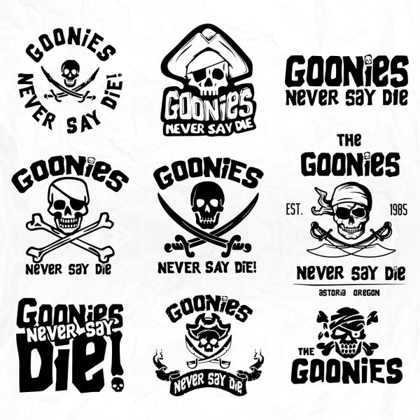 Goonies Never Say Die Svg png, Goonies Inspired svg, Goonies png svg, The Goonies svg, Goonies Never Say Die PNG file for sublimation