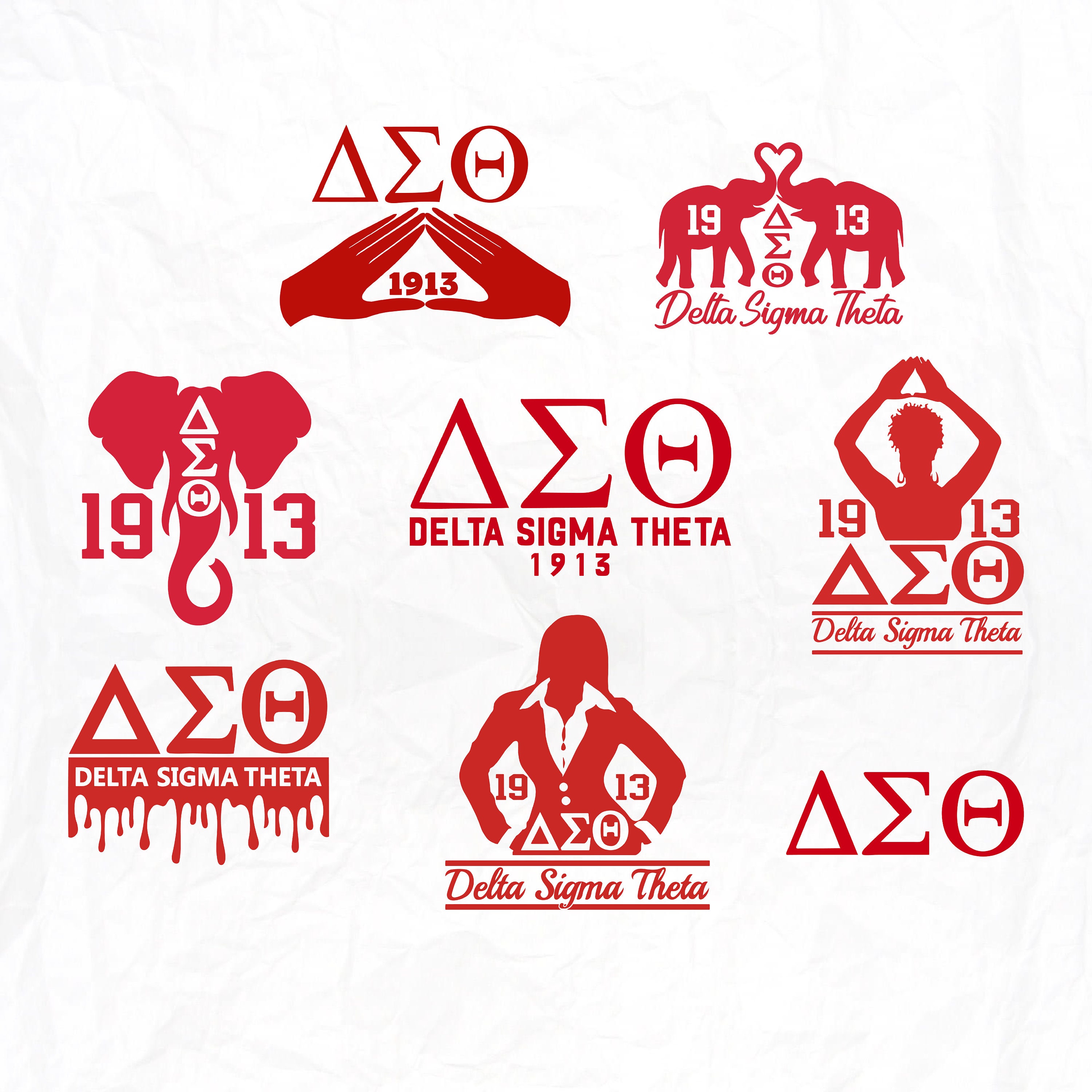 Delta Sigma Theta Svg Png 1913 Hand Sign Cut File Delta - Etsy