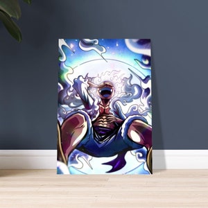 Anime Gear 5 Luffy Crew One Piece, Luffy Gear 5, Joy Boy laugh, Monkey D  Luffy Poster for Sale by LadaKholosho