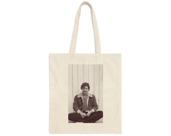 Bolso de mano de lona de algodón de Pedro Pascal
