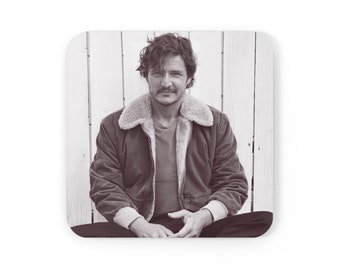 Pedro Pascal Cork Back Coaster