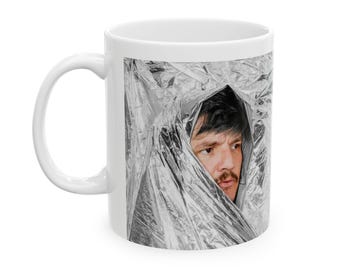 Pedro Pascal Coffee Mug - Ceramic Cup, 11oz & 15oz Sizes, TV Show Fan Gift, Actor, The Mandalorian, Unique Birthday Present, Drinkware