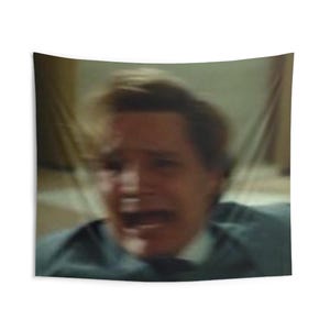 Funny Pedro Pascal Face Meme Tapestry, Wall Hanging Decor, Indoor Pop Culture Art, Large Fabric Poster, Home Dorm Room Decor