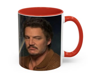 Funny Pedro Pascal Meme Coffee Mug - Pop Culture Gift