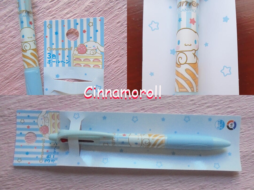 Cinnamoroll Light Blue Ballpoint Pen Three Ink Colours Etsy