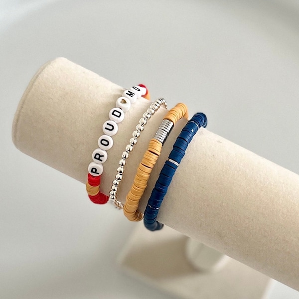 Marine Bracelet | Support our Troops | Marine Proud Mom Bracelet | Marine Wife | Marines Military Jewelry | Boot Camp Graduation | Troops