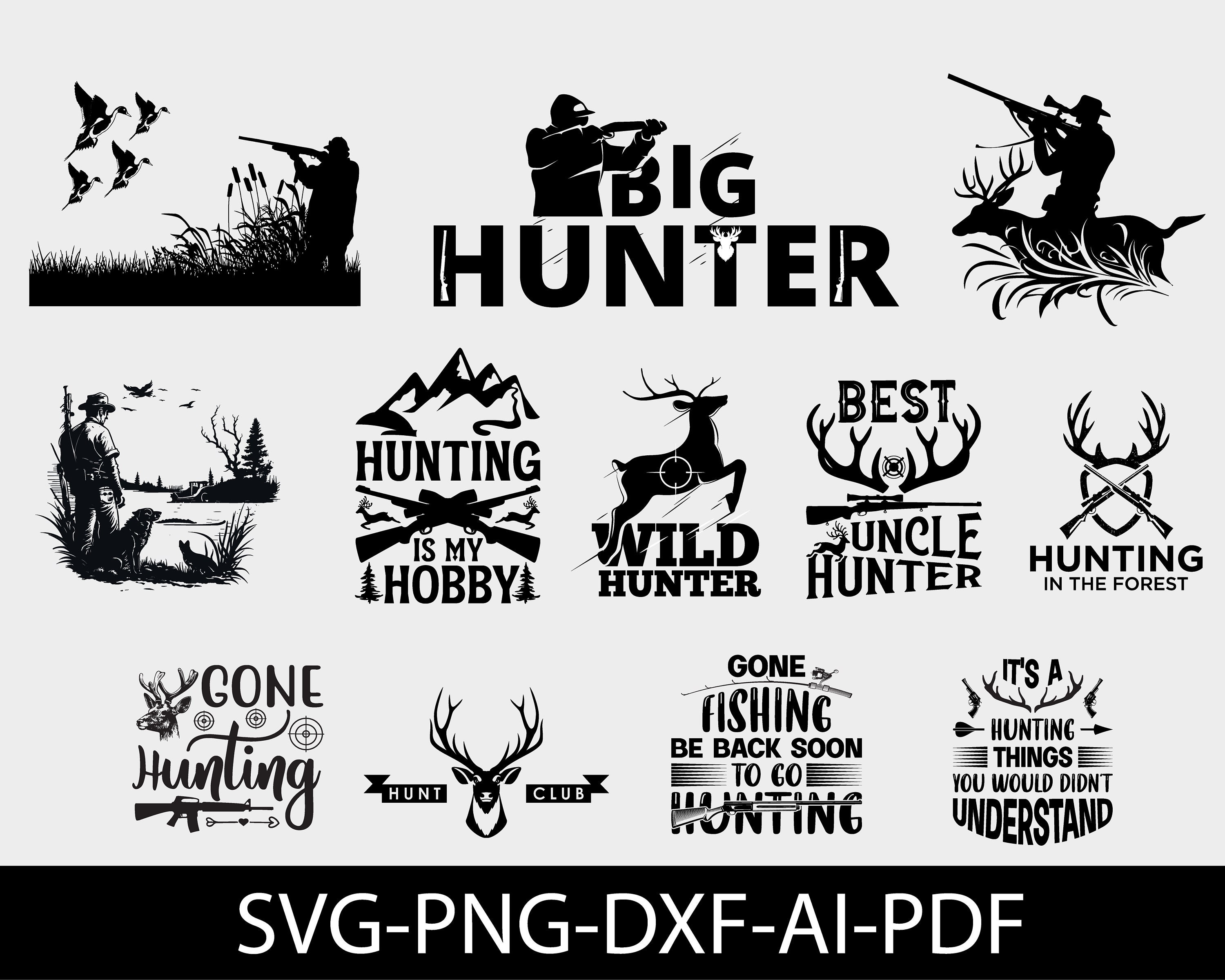 HUNTING Svg Bundle, Hunter SVG, Hunting Season Svg, Hunter Svg, Digital ...
