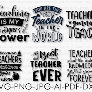 Lehrer SVG Bundle, Schule & Lehrer Zitat, Zurück zu Schule Lehrer Zitat SVG, Lehrer SVG, Schule SVG, Lehrer Life SVG, Lehrer Wertschätzung