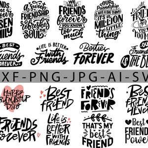 Mega Best Friends Bundle Svg, Best Friends Svg, Bff Svg, Besties Svg, pacote bestie svg, arquivos para cricut, melhores amigos para sempre, amigos