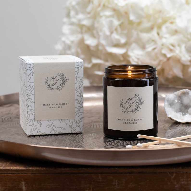 Personalised Wedding Candle Thoughtful, Unique, Personalised Wedding