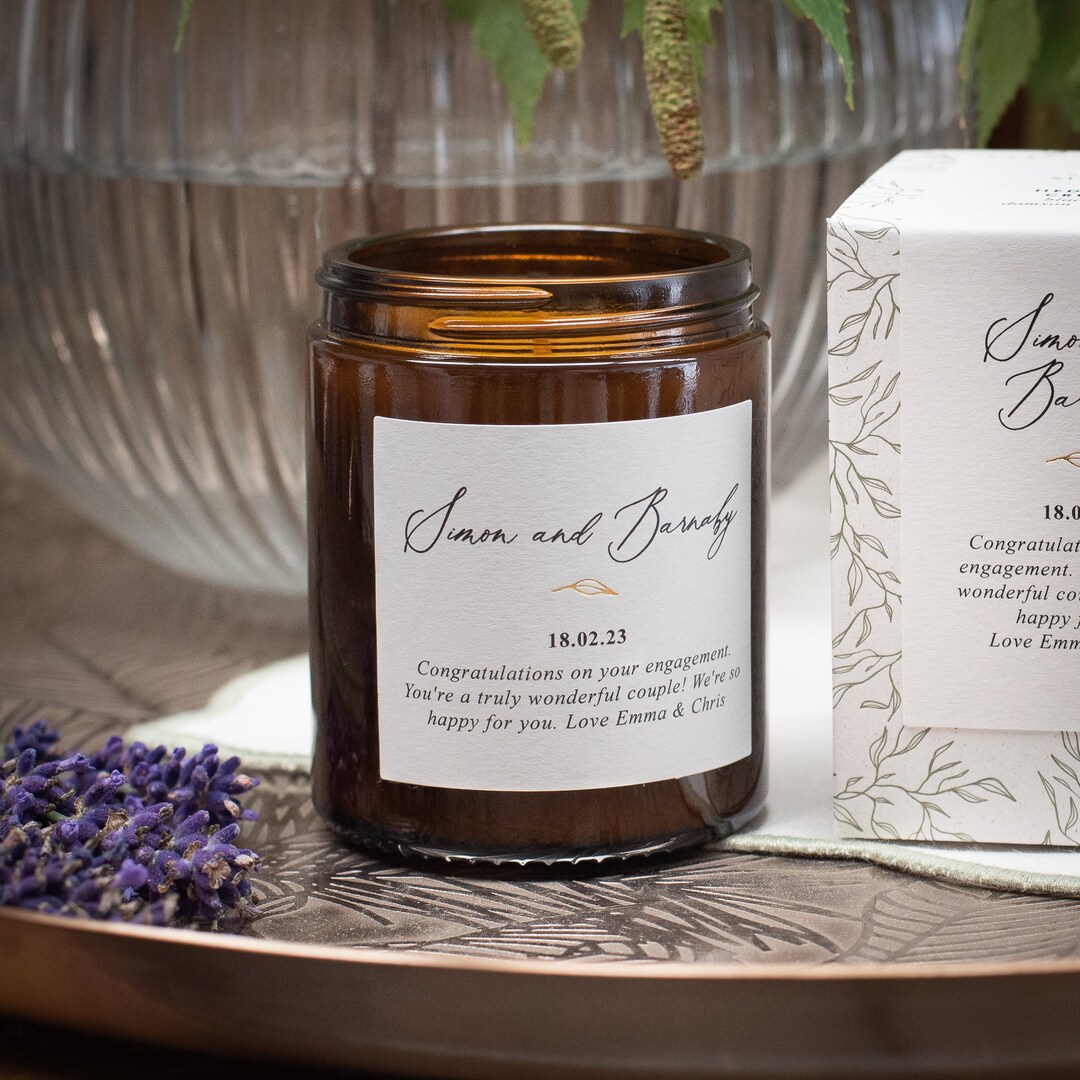 Personalised Engagement Candle Thoughtful, Unique, Personalised