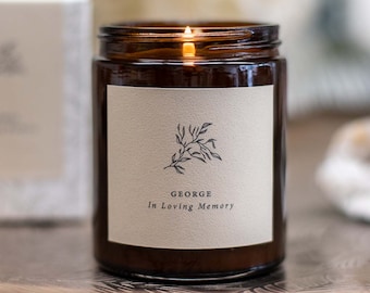Thoughtful, Personalised ‘In Loving Memory’ Candle | Remembrance Candle | With Sympathy Gift | Wedding Memorial Candle