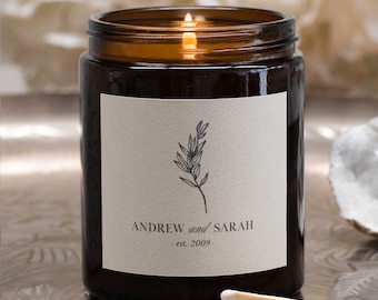 Personalised Anniversary Candle | Thoughtful, Unique, Personalised Anniversary Gift for Couple