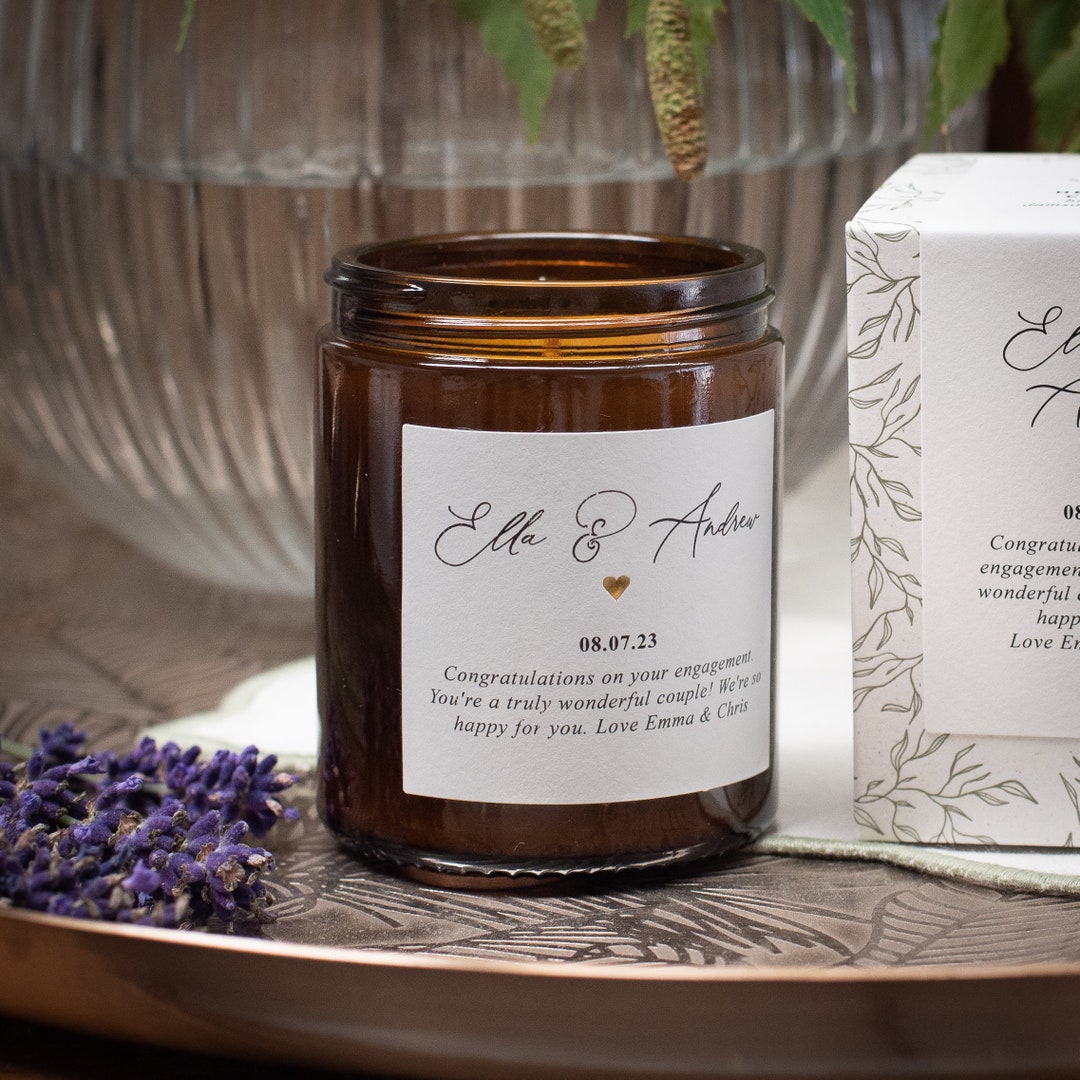 Personalised Engagement Candle Thoughtful, Unique, Personalised
