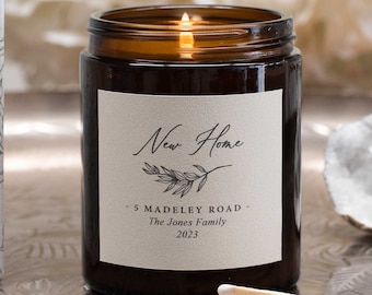 Personalised New Home Candle | Thoughtful, Unique, Personalised New Home Gift