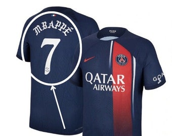 Flocage Born x Raised PSG MBAPPE 7 officiel maillot domicile 23/24