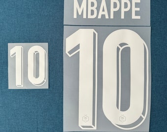 Nameset Flocage MBAPPE 10 officiel maillot Domicile Equipe de France Euro 2024