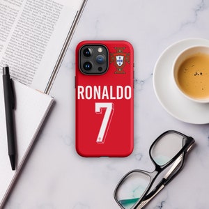 New Portugal Euro 2024 Ronaldo CR7 Jersey Hard Leather iPhone Case