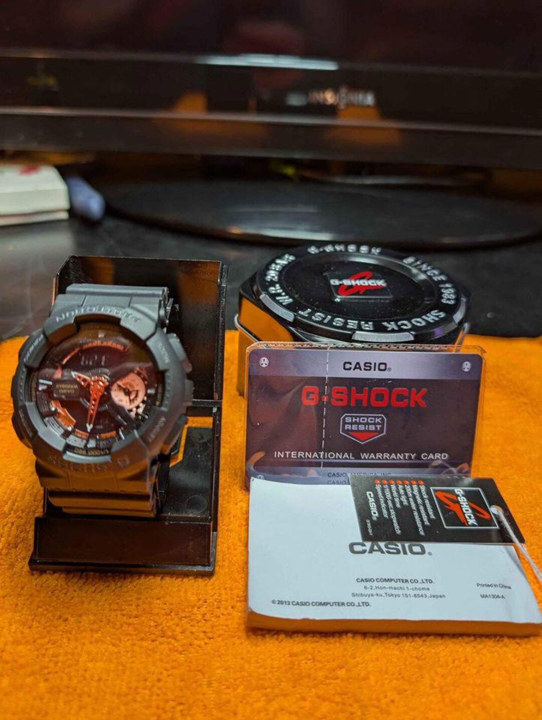g shock ga 110 gold