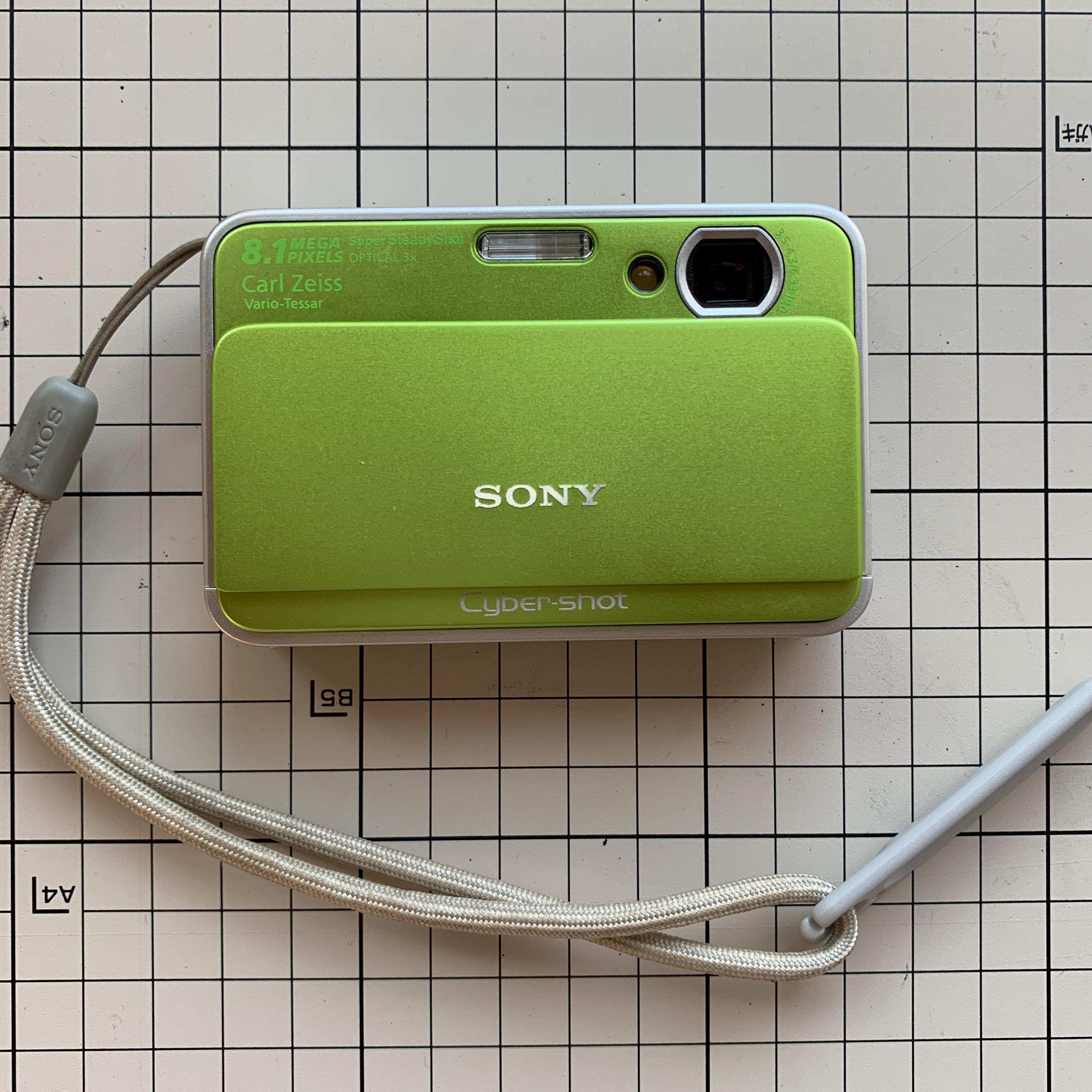 Sony Cyber-shot DSC-T2 Green (2008) Y2k CCD Digicam / Open Box
