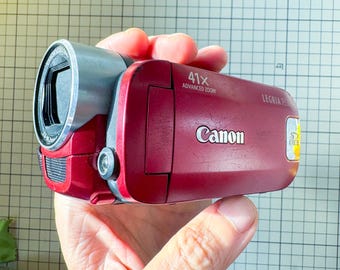 CANON legria fs306 (2011) red vintage SD card video camera