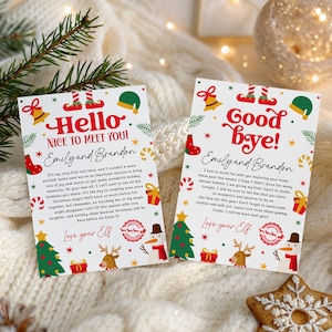 Elf Arrival Letter, First time Elf Arrival Letter, Elf Letter, Elf Goodbye Letter, Elf Hello Christmas Letter, Canva Template