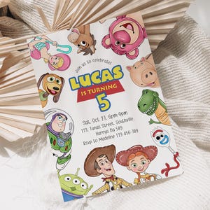 Editable Toy Story Birthday Invitation Template (Digital), B657