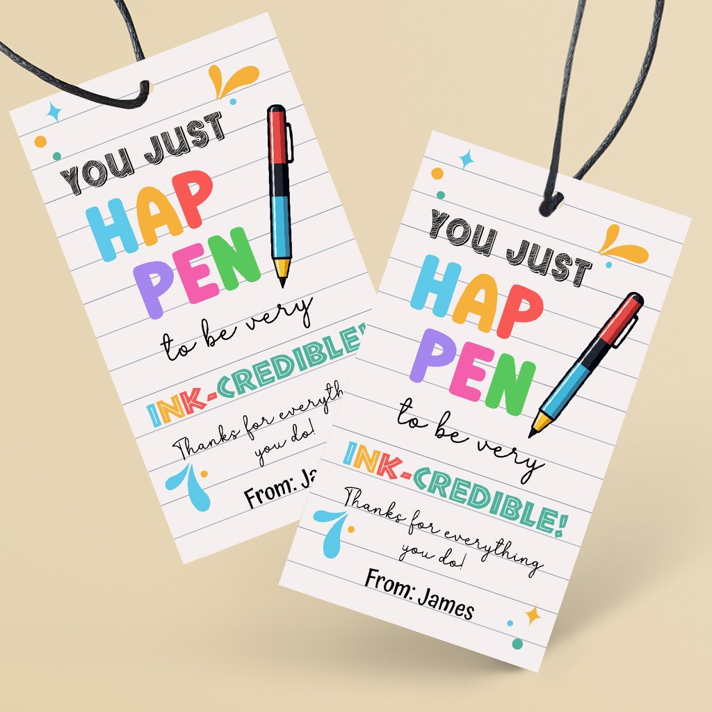 end-of-year-teacher-pen-gift-tag-you-just-happen-to-be-inkredible-gift-tags-staff-team-member-appreciation-thank-you-for-all-you-do-etsy for You Just Happen To Be Inkredible Free Printable End of Year Teacher Pen Gift Tag, You Just Happen to Be Inkredible Gift Tags, Staff, Team Member Appreciation, Thank You for All You Do - Etsy for You Just Happen To Be Inkredible Free Printable
