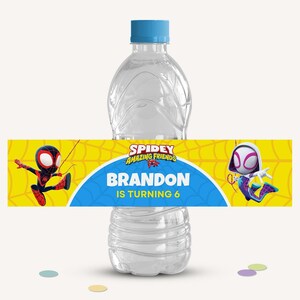 Superhero Party Favors Template, Spidey Treats Template, Chip Bag label, Caprisun Pouch, Spidey Bottle Wrapper, Digital Download, B149