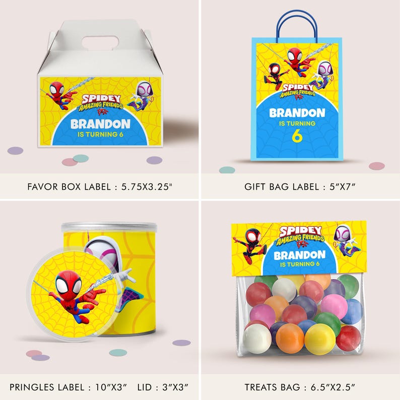 Superhero Chip Bag, Spidey Party Favors, Superhero Birthday, Superhero Decor Cupcake, Rice Krispies, Spidey Hershey, Pringles Label etc B149