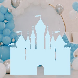 Castle Cutout, Princess Castle Cutout Decor, Princess Party Decoration Theme Baby Shower Birthday Party Stand Up Prop, Digital Download