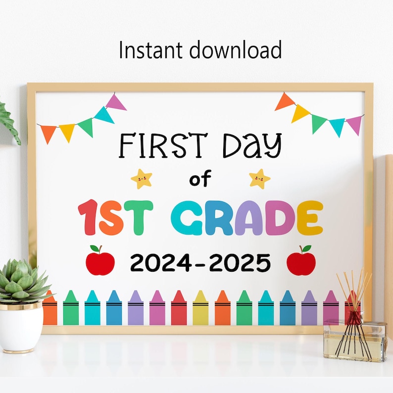 1st Grade Sign Printable