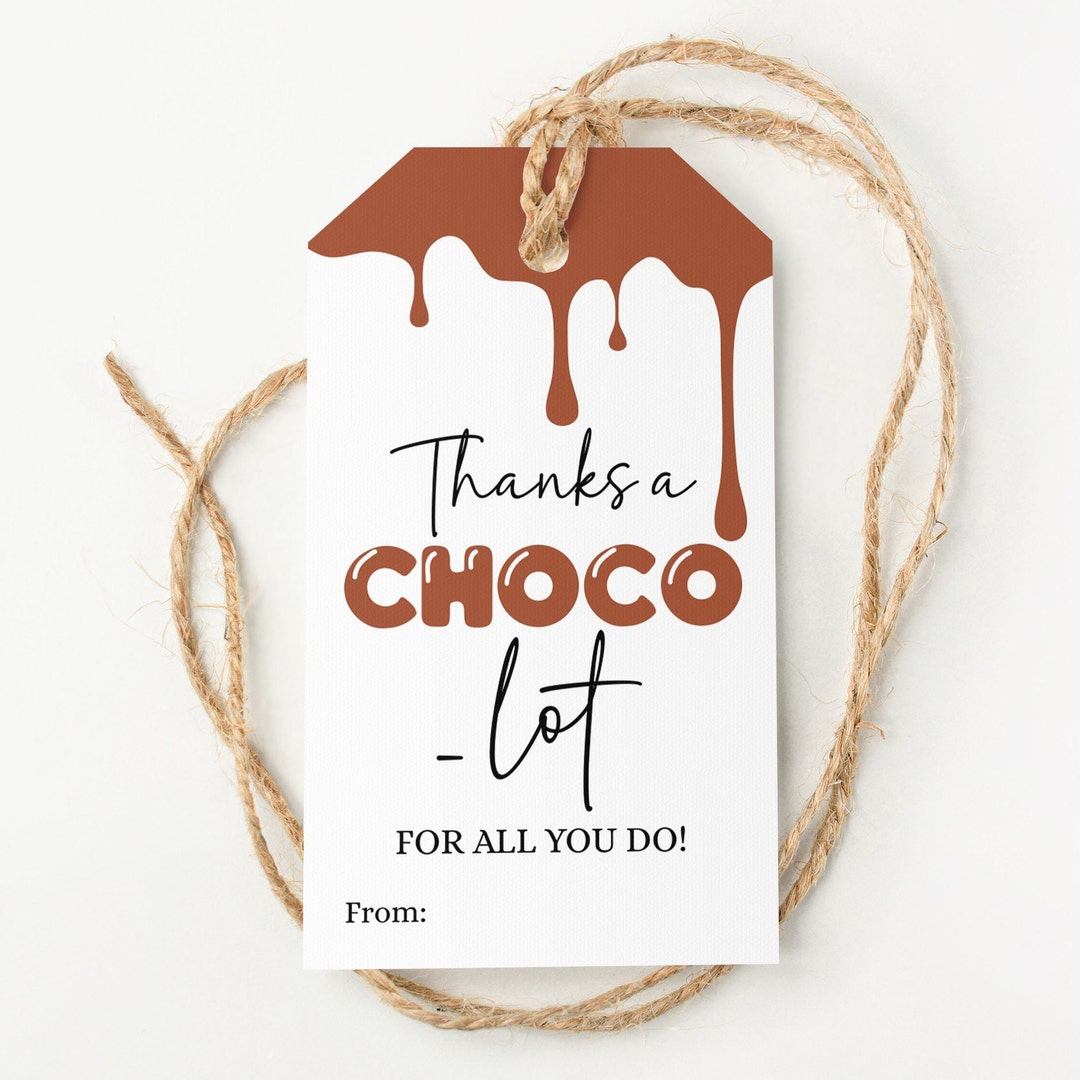 Editable Chocolate Gift Tag Thanks - Il 1080xN.6038034321 Taso