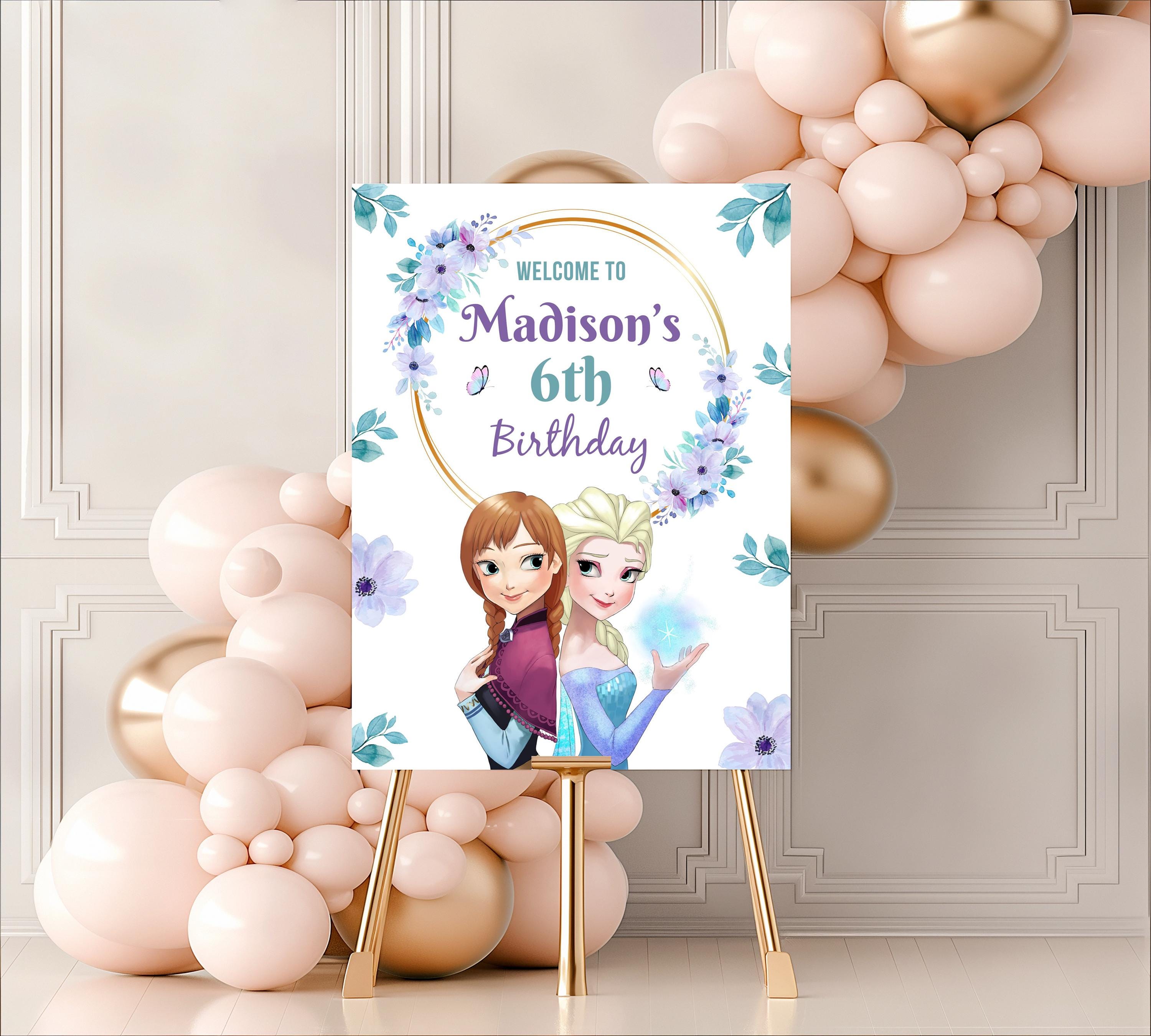 Frozen Welcome Sign Frozen Party Signs Frozen Birthday Sign Elsa Party ...