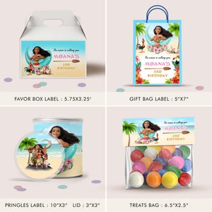 Moana Themed Party Bundle, Editable Party Bundle, Personalized Birthday Printables Party Package Party Kit DIGITAL FILE ONLY, Template, B005