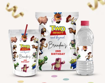 Toy Story Birthday Party Kit, Printable Labels (Digital Download)
