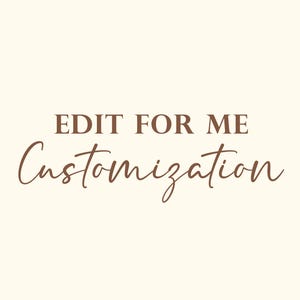Edit my template, Add-on Edit | Personalized Customization Add-On