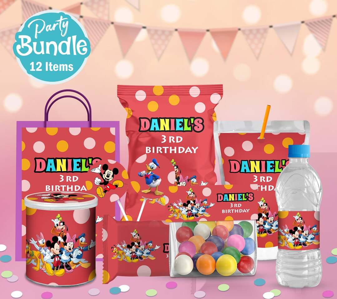 Mickey Party Printables Package, Mickey Mouse Birthday Party ...