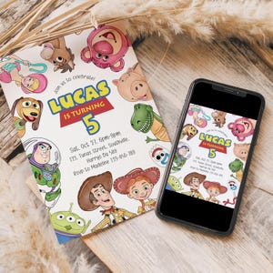 Editable Toy Story Birthday Invitation Template (Digital), B657
