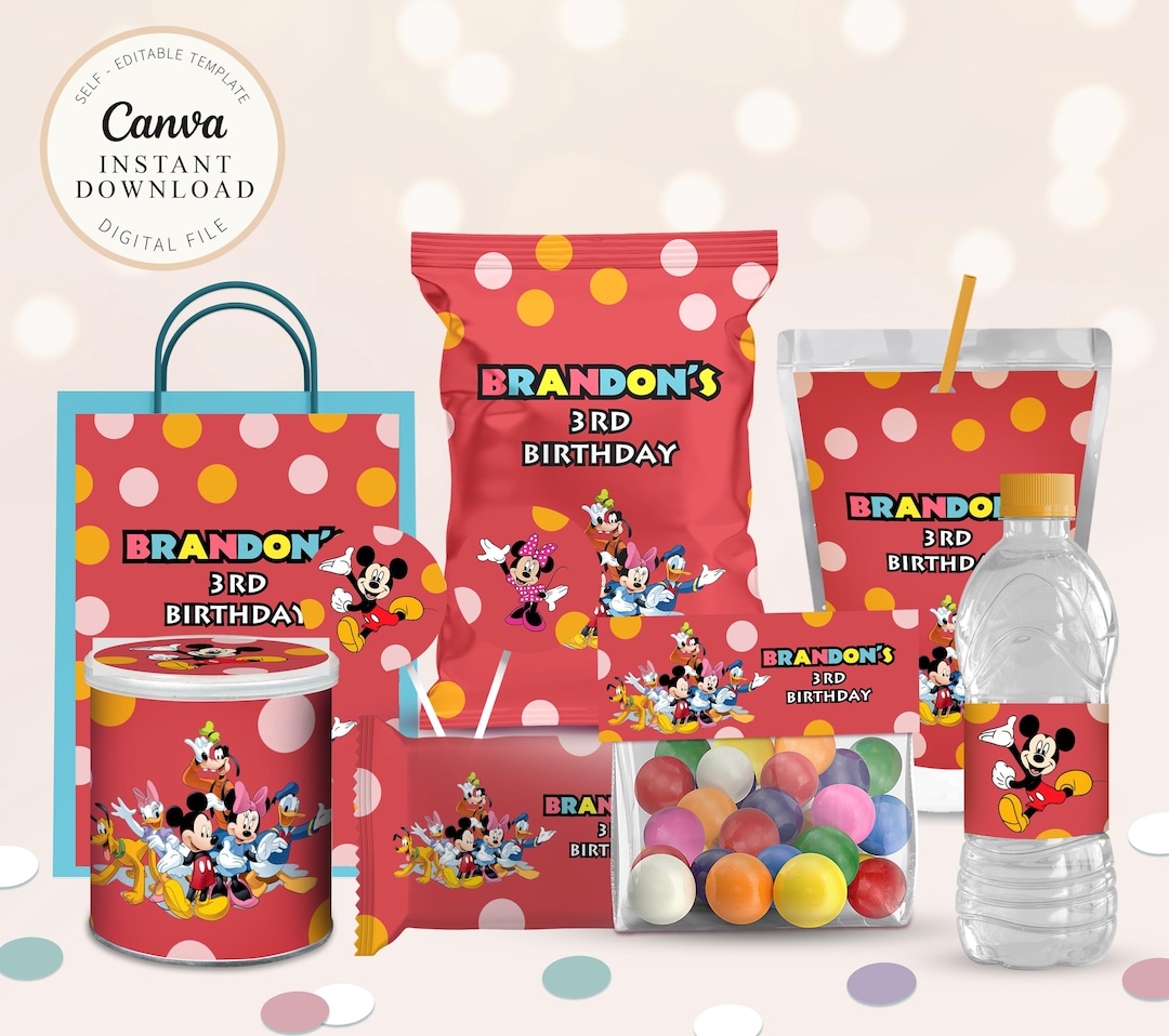 Mickey Mouse Birthday Bundle for Any Age Mickey Party Bundle Boy ...