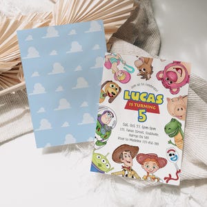 Editable Toy Story Birthday Invitation Template (Digital), B657