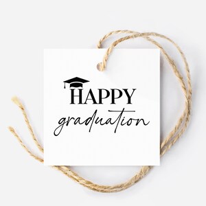 Happy Graduation Gift Tag, Printable Treat Bag Tag (instant Download ...