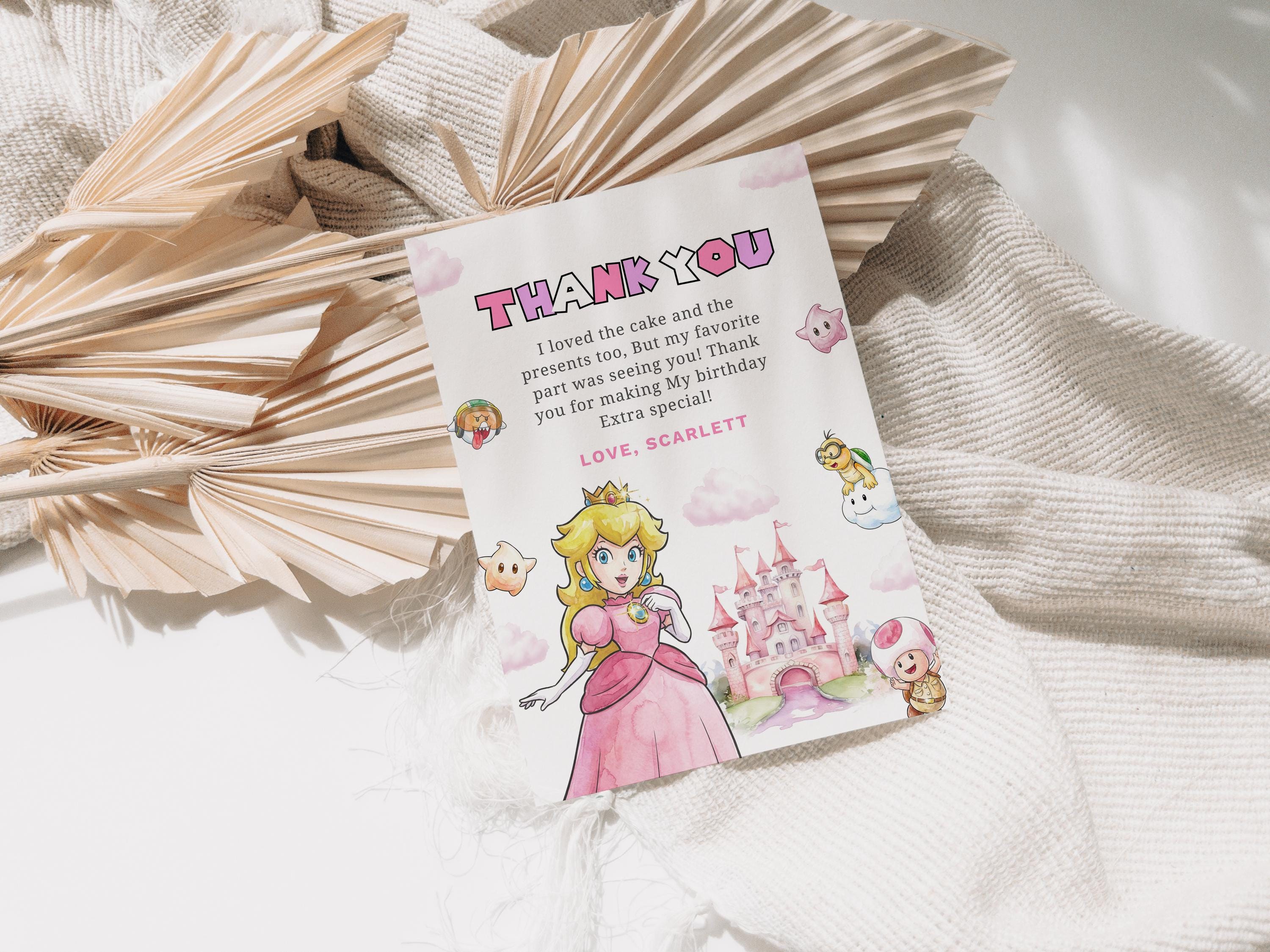 Peach Thank You Card - Etsy