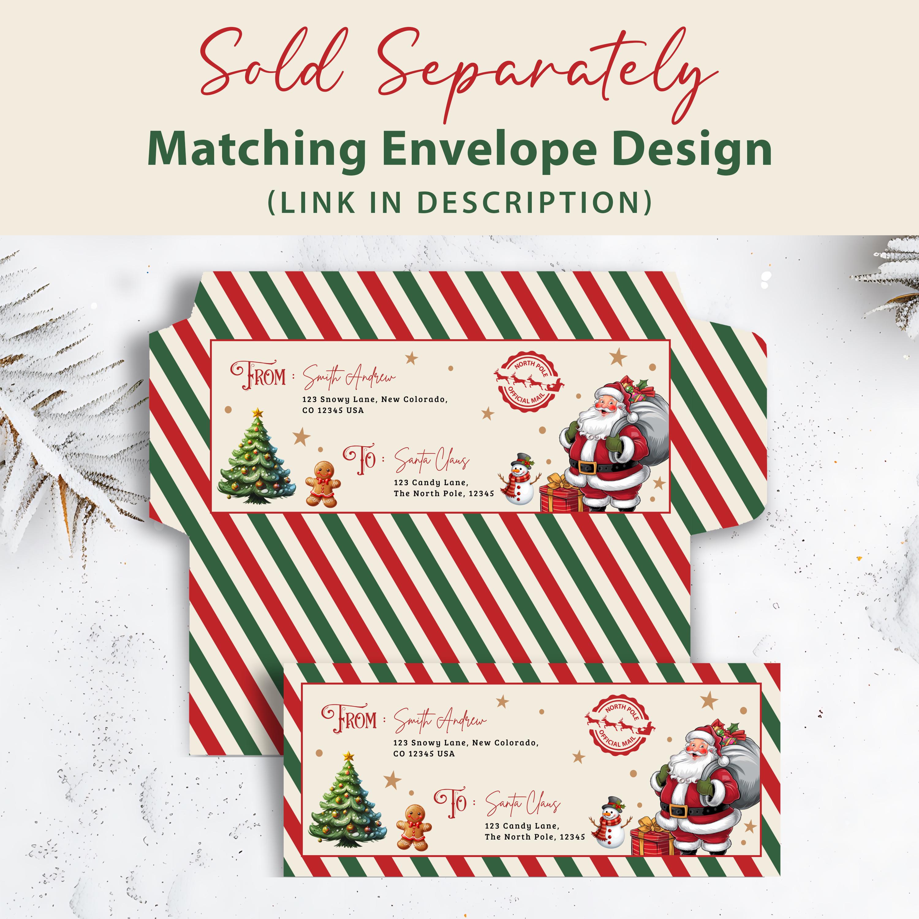 DIY Letter From Santa Printable EDITABLE Personalized Father Christmas