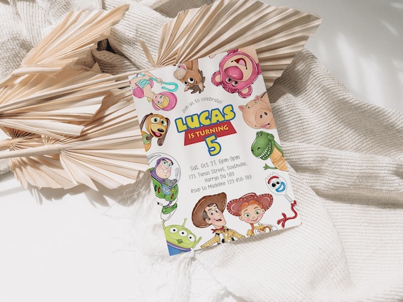 Editable Toy Story Birthday Invitation Template (Digital)
