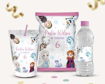 Frozen Birthday Party Decorations | Princess Elsa Printables (Digital)