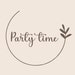 Partytimein store logo